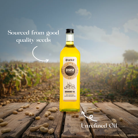 Wood Pressed Groundnut Oil