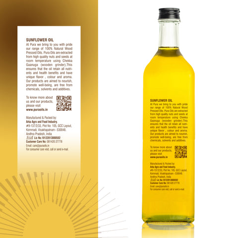 Wood Pressed Sunflower Oil