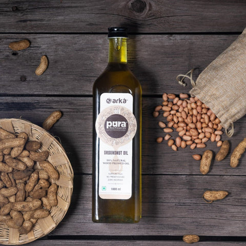Wood Pressed Groundnut Oil